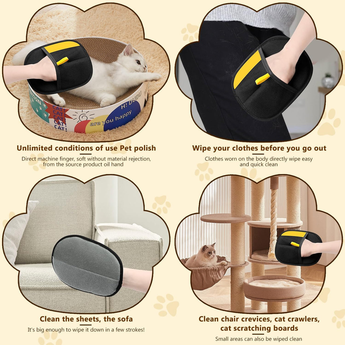Pet Hair Remover Gloves